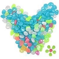 Yueser Piedras Luminosas- 200 Piezas Color Piedras Decorativas Guijarros Piedras Fosforescentes para Calzadas Decoración…